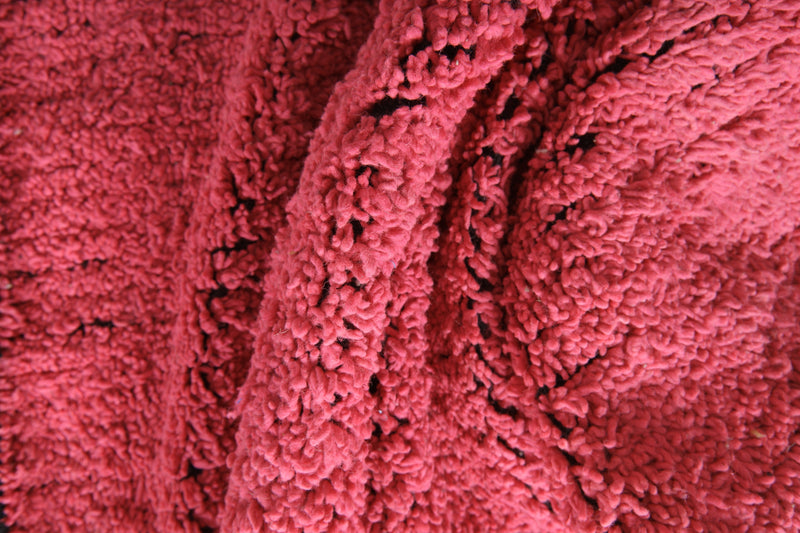 Pink & black minimalist Moroccan rug - 8.4 ft x 10.4 ft