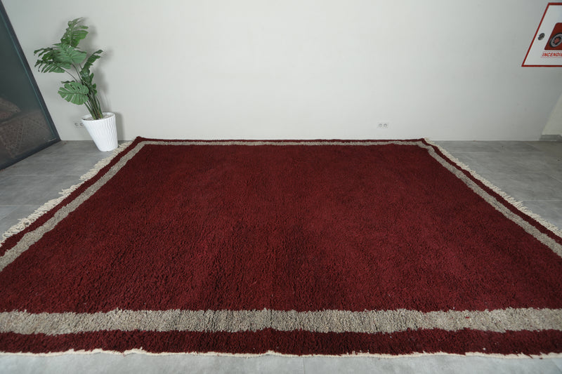 Custom Handmade Moroccan Burgundy Rug - custom moroccan rugs