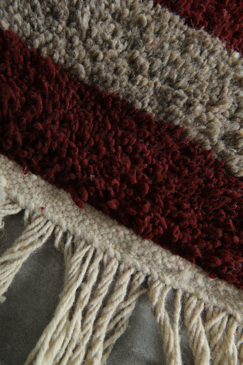 Custom Handmade Moroccan Burgundy Rug - custom moroccan rugs
