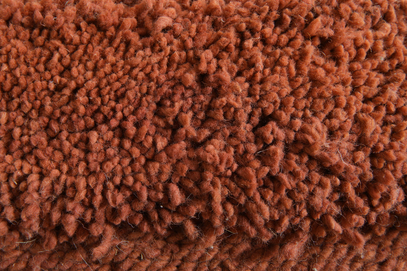 Brown minimalist Moroccan rug - Custom size