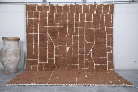 Moroccan beni ourain rug 8.1 X 9.7 Feet