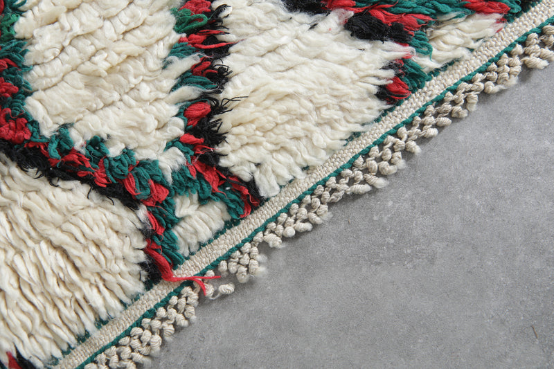 Trellis Moroccan Rug 5.4 FT X 8.5 FT Handmade Berber Rug - 