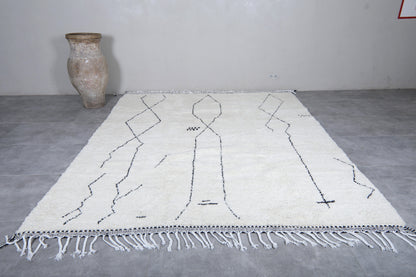 Beni ourain Beige rug - Moroccan custom rug - Wool rug