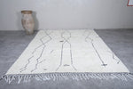 Beni ourain rug hand knotted - Moroccan rug - Custom Wool rug