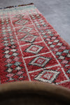 Moroccan rug runner  3.6 X 9.4 Feet