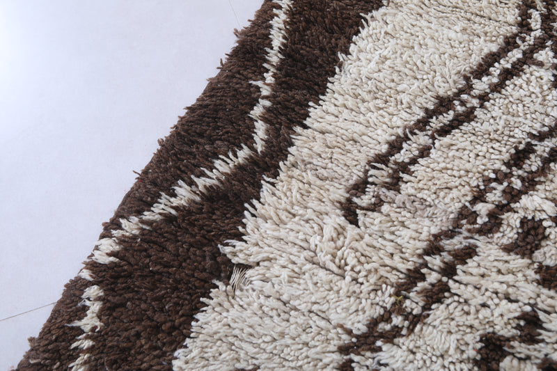 Moroccan Berber Rug with Abstract Geometric Design - 3.5 X 6.6 Feet - Boucherouite Rugs