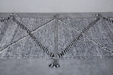 Moroccan Runner rug , Flat woven 2.9 X 12.3 Feet