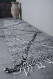 Moroccan Runner rug , Flat woven 2.9 X 12.3 Feet