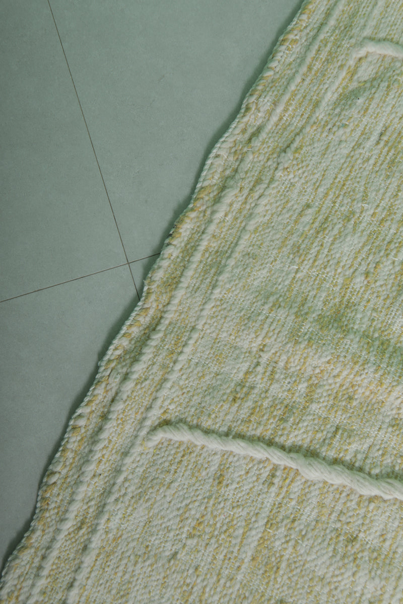 Moroccan Berber Handwoven Kilim Rug - 9.5 x 13.9 ft - Oversized Geometric Design