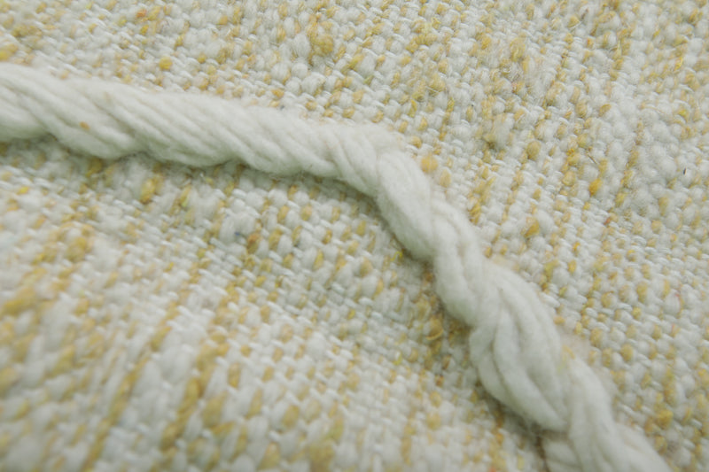 Moroccan Berber Handwoven Kilim Rug - 9.5 x 13.9 ft - Oversized Geometric Design