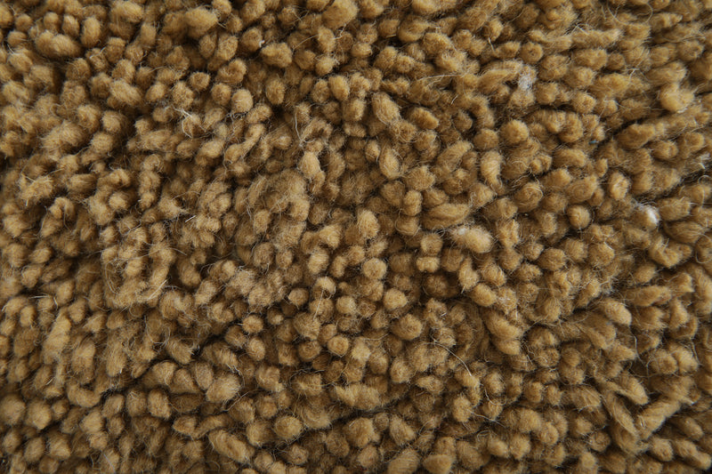 Small handmade Moroccan brown wool rug - 2.1 ft x 3.4 ft