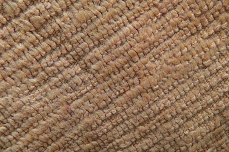 Beige wool ottoman poufs - Handwoven floor cushions