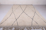 Hand knotted beni ourain rug - Moroccan area rug