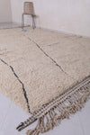 Hand knotted beni ourain rug - Moroccan area rug