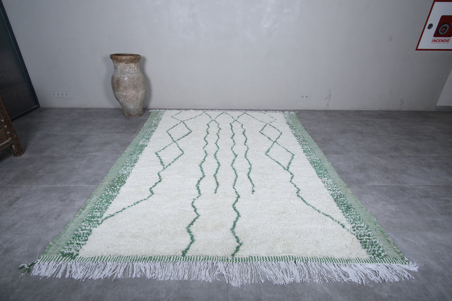 Hand knotted Rug - Beni ourain rug - Moroccan area rug - Custom size rug