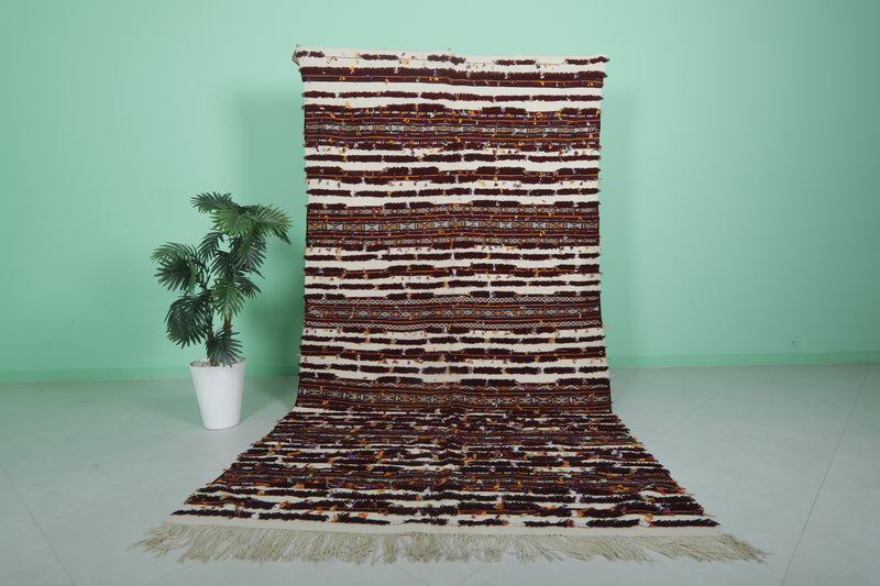 Long Moroccan Wedding Rug - 5.4 FT x 10 FT | Handwoven Berber Design - Wedding blanket