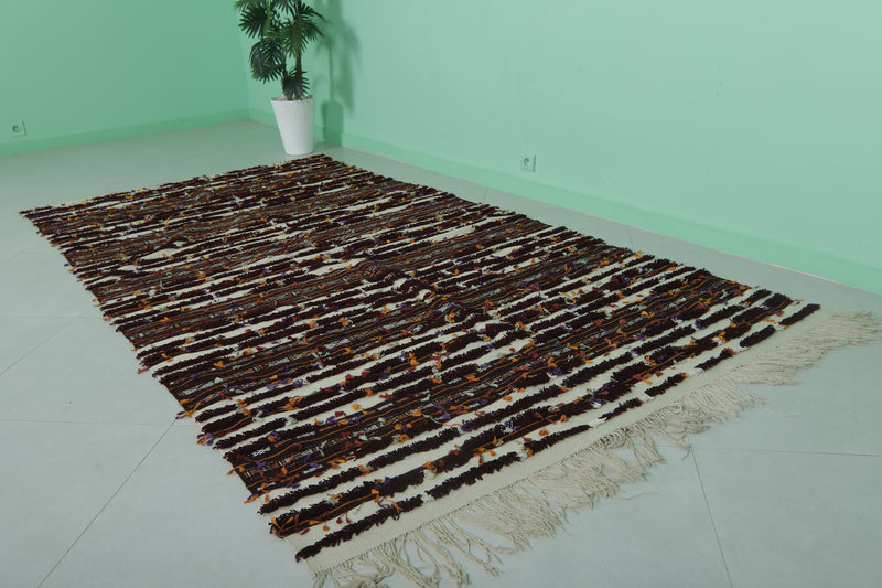 Long Moroccan Wedding Rug - 5.4 FT x 10 FT | Handwoven Berber Design - Wedding blanket