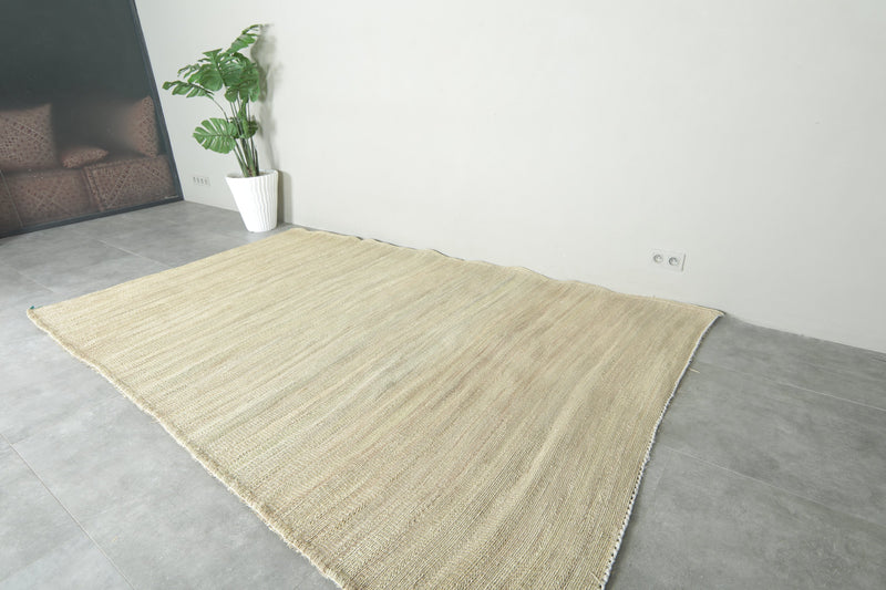 Beige Moroccan hassira - Custom size