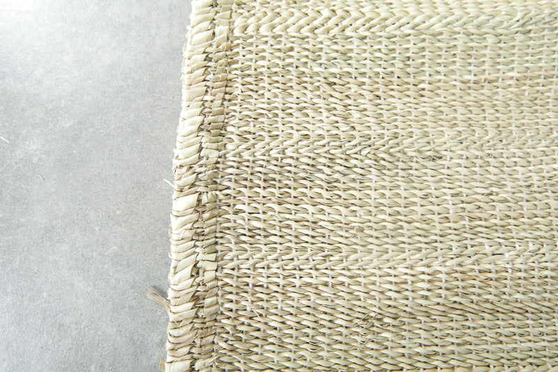 Beige Moroccan hassira - Custom size