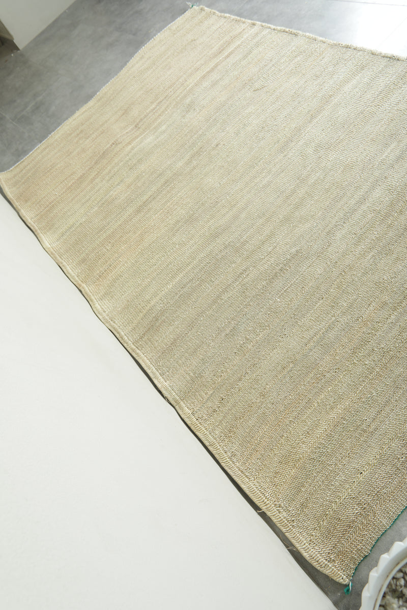 Beige Moroccan hassira - Custom size
