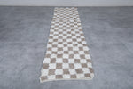 Moroccan runner rug 2.5 X 9.7 Feet