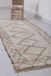 Moroccan berber rug 2.9 X 8.2 Feet - Boucherouite Rugs