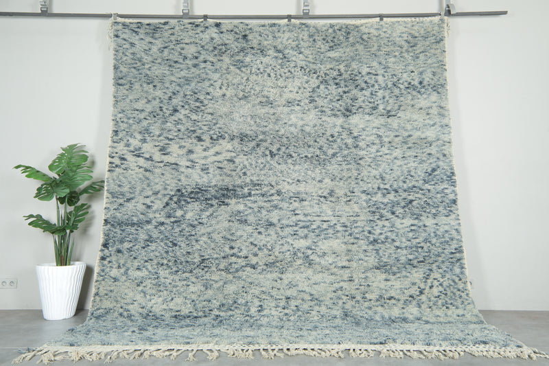 Moroccan wool rug 10 ft x 11.1 ft - Handmade