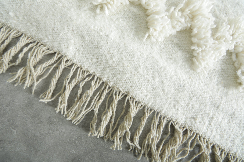 White berber Moroccan rug - Custom size