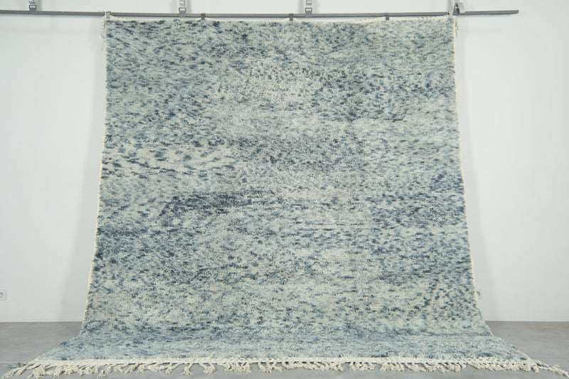 Moroccan wool rug 10 ft x 11.1 ft - Handmade