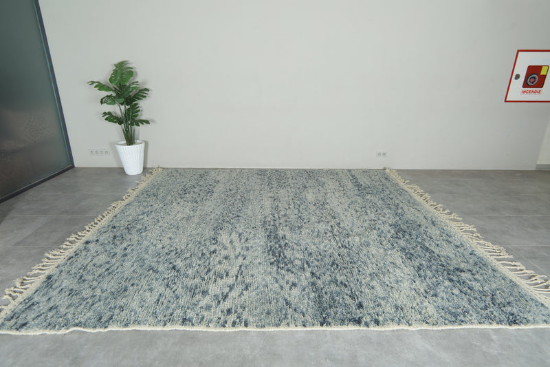 Moroccan wool rug 10 ft x 11.1 ft - Handmade