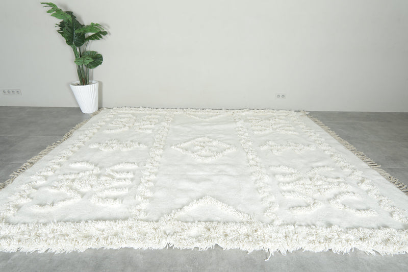 White berber Moroccan rug - Custom size