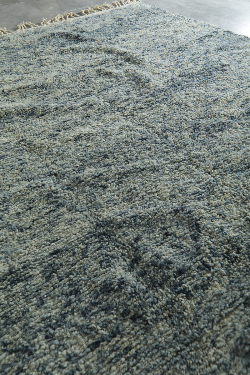 Moroccan wool rug 10 ft x 11.1 ft - Handmade