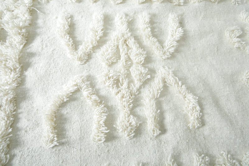 White berber Moroccan rug - Custom size