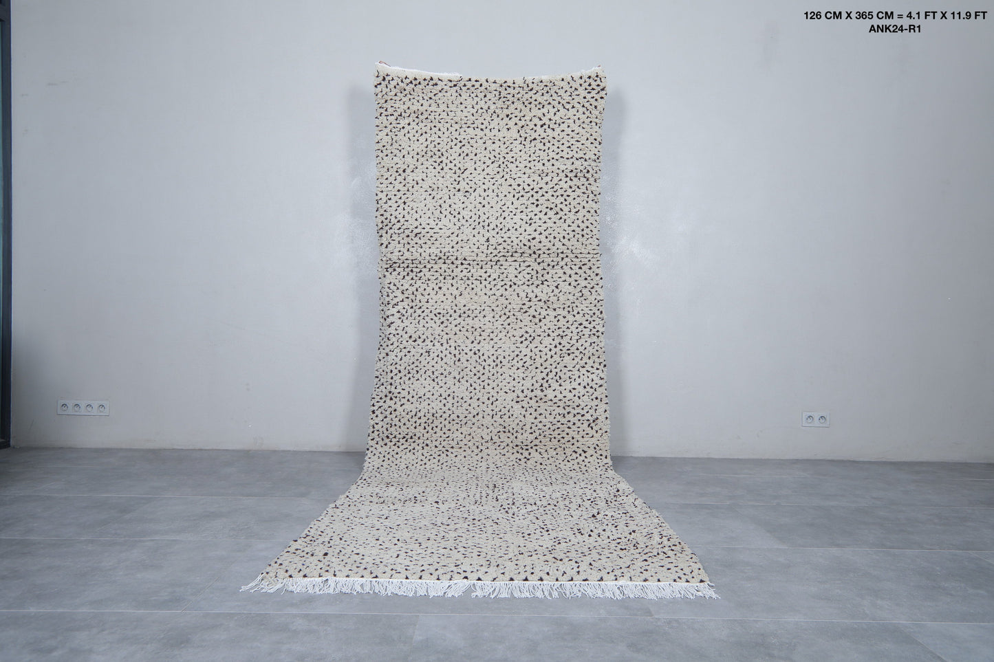 Moroccan rug 4.1 X 11.9 Feet