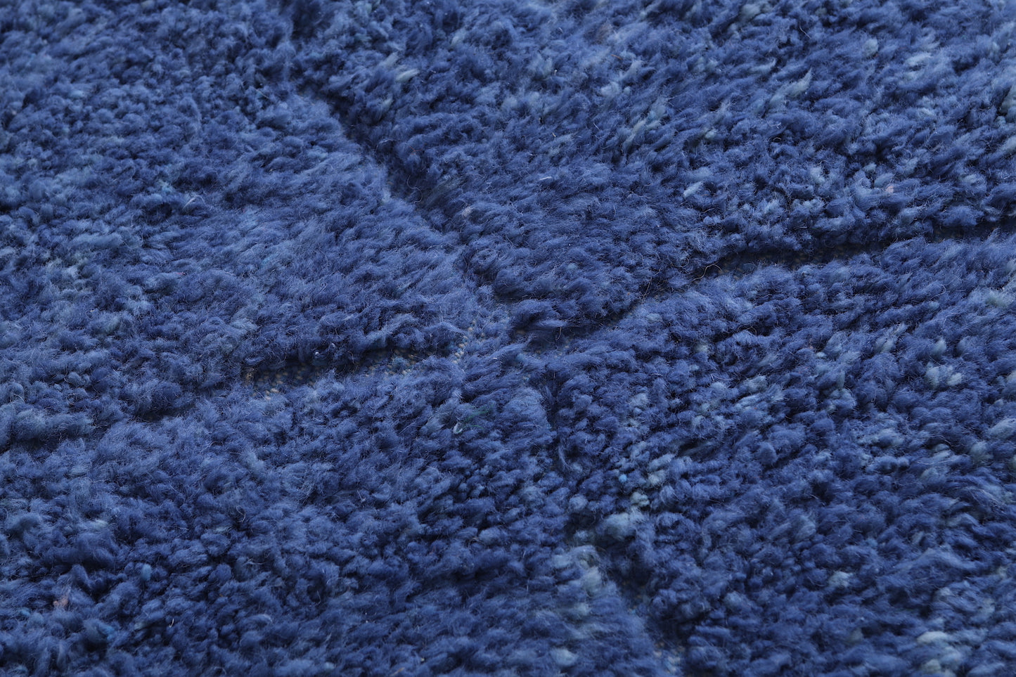 Beni Ourain Moroccan rug - Blue Berber handmade carpet - custom Rug