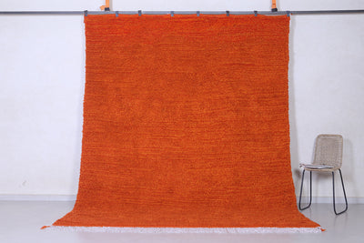 Orange Moroccan area rug - Custom area rug - Berber rug - new rugs