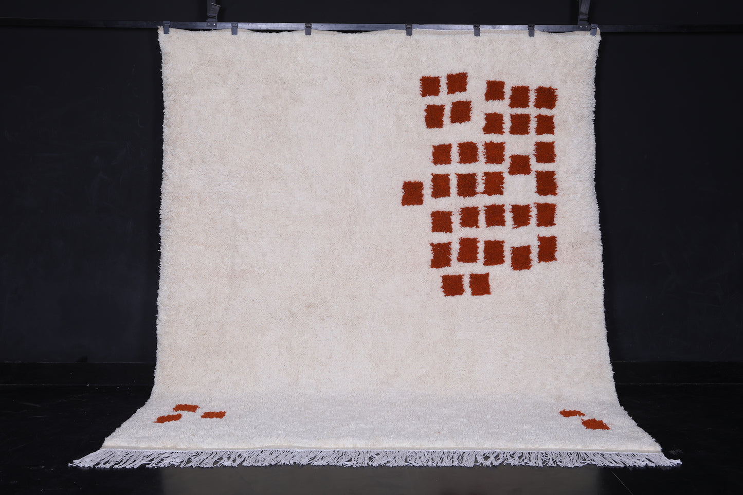 Custom area rug - Checkered rug - Moroccan Wool rug