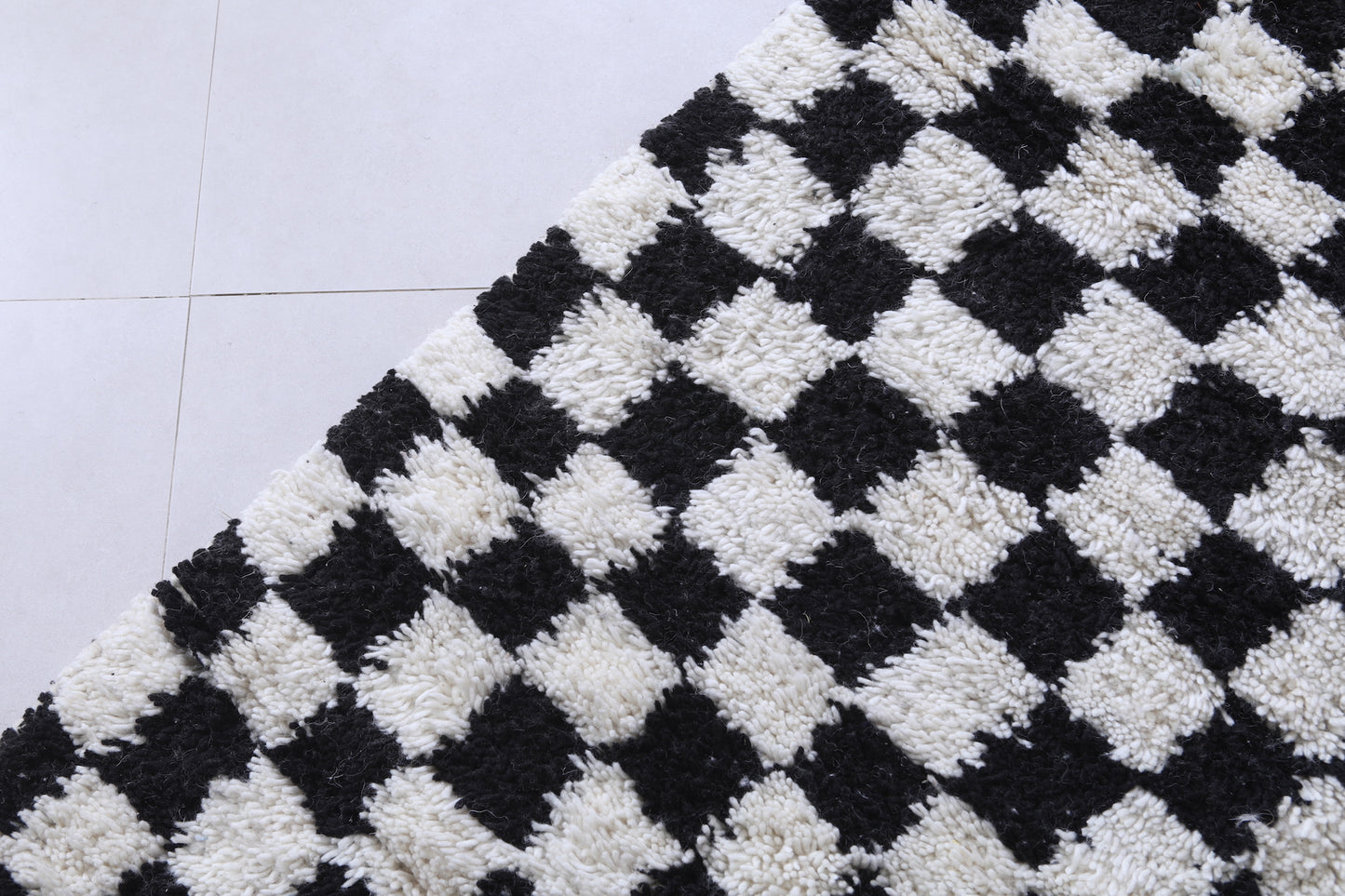 Checkered Moroccan rug - Handmade rug - Custom Rug