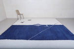 Custom Blue and White Berber rug - Handmade Beniourain rug