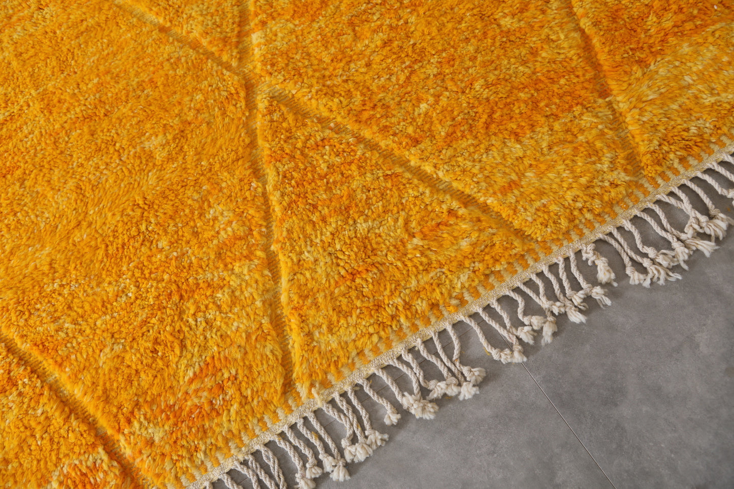 Custom Berber Yellow rug - Authentic handmade Beniourain rug