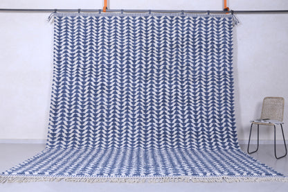 Custom Handmade blue berber Rug - Moroccan wool rug