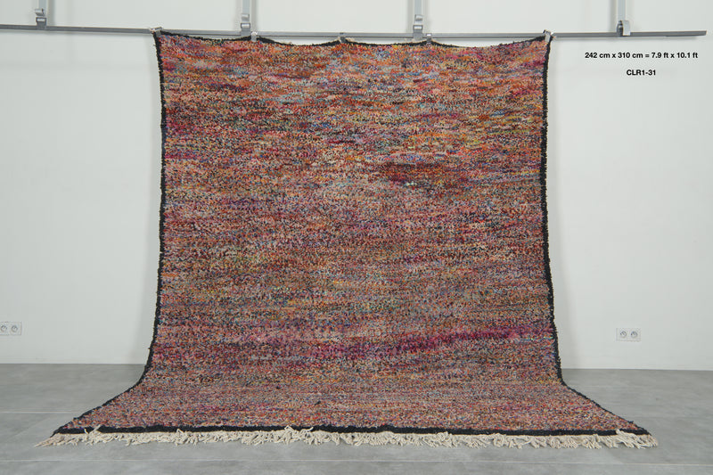 Handmade moroccan rug 7.9 x 10.1 feet Tribal area rug - Morocco rug