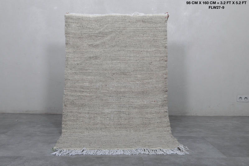 Moroccan Rug - 3.2 x 5.2 FT | Handwoven Wool Decor