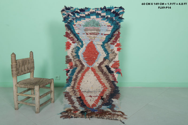 Handwoven Moroccan Rug – 1.9 x 4.8 ft - moroccan rug