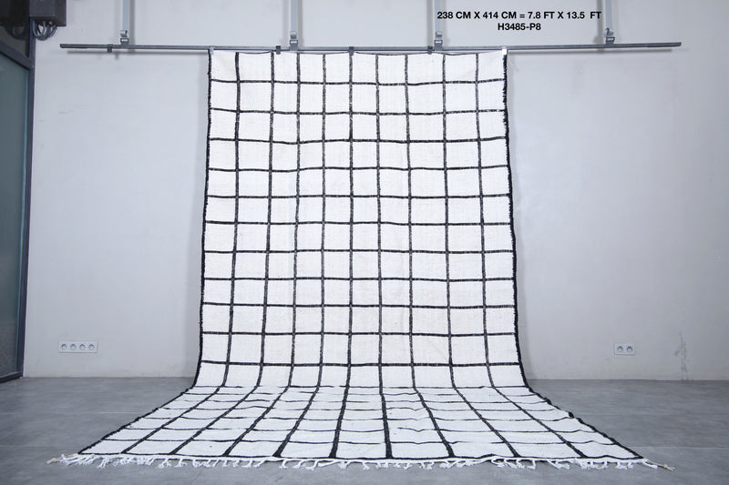 Moroccan Grid Pattern Rug - 7.8 X 13.5 Feet | Contemporary Design
