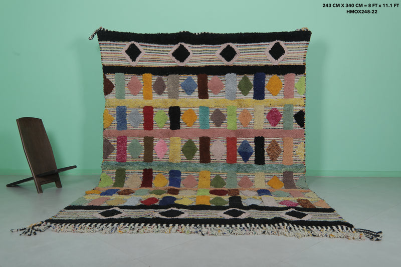 Colorful Moroccan Rug - 8 X 11.1 Feet