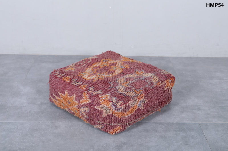Moroccan berber handmade ottoman pouf - kilim pouf