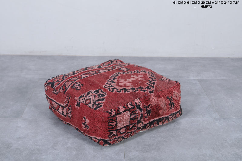 Moroccan berber handmade ottoman pouf - kilim pouf