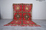 Vintage Boujaad Moroccan rug 6.7 X 10.1 Feet