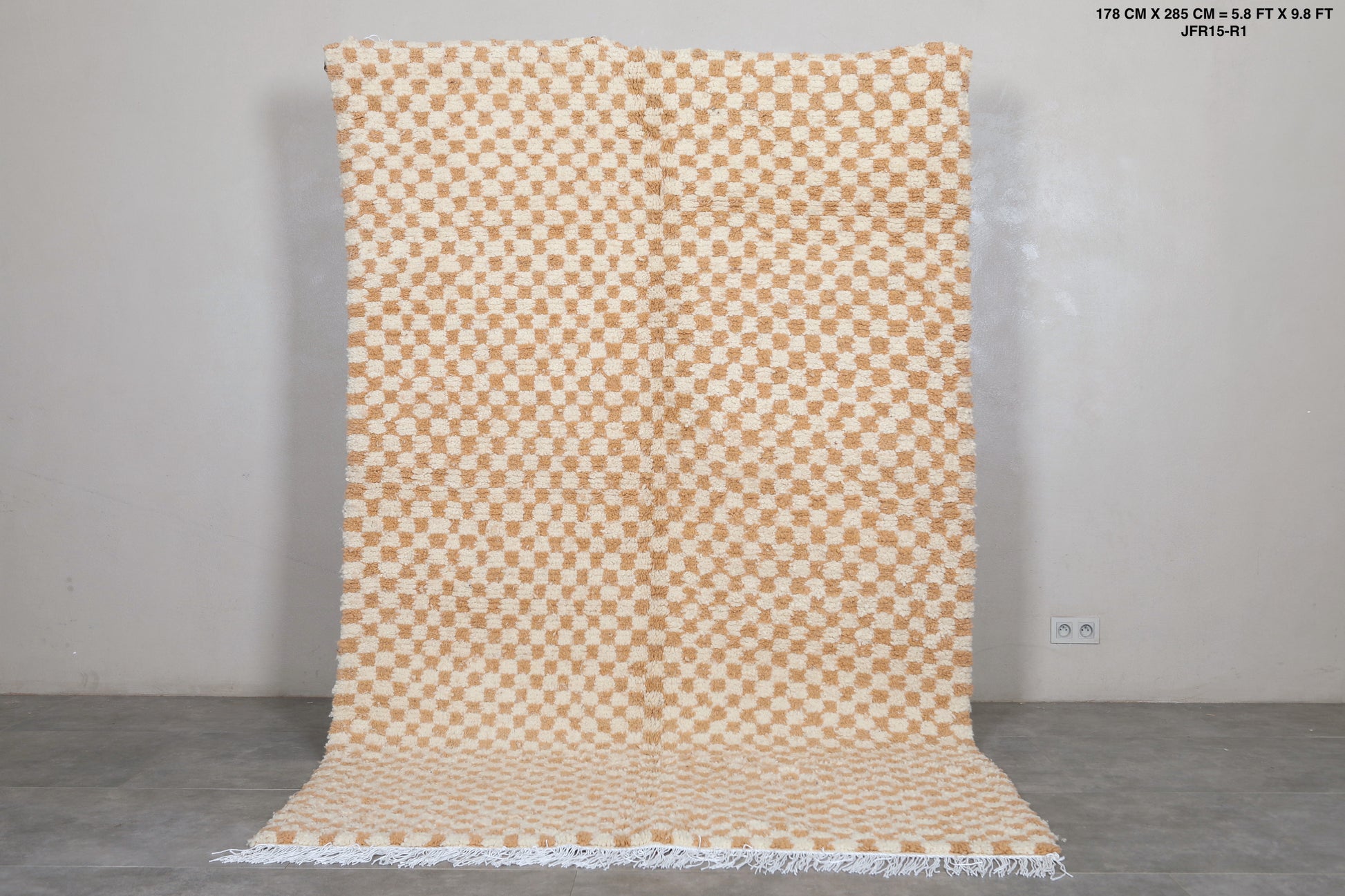 Moroccan rug 5.8 X 9.3 Feet - Beni ourain rugs